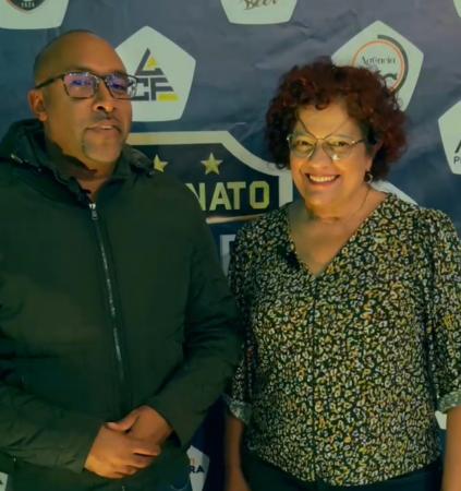 Felipe Variedade e Angela Maluf prestigiaram congresso de lançamento de campeonato em Caucaia do Alto
