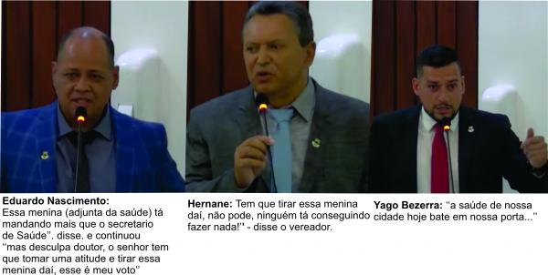 Vereador vota pela saída da Secretária Adjunto de Saúde
