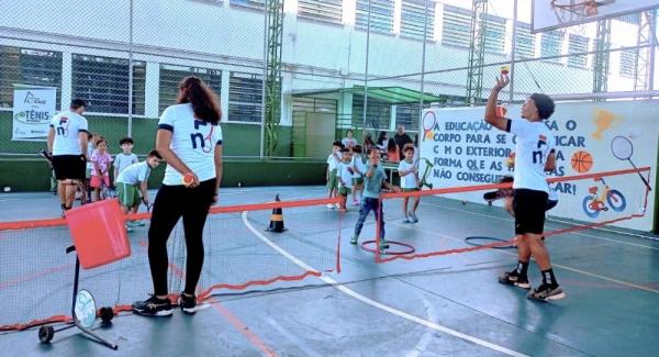 Oficina do Projeto “Tênis em Osasco” é realizada na EMEIEF Frei Gaspar
