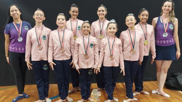 Ginástica Rítmica de Cotia conquista três pódios nos Jogos Abertos do Interior