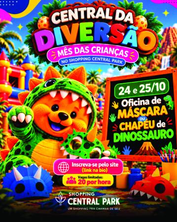 Vargem Grande Paulista tem oficina de confecção de máscara e chapéu de dinossauro