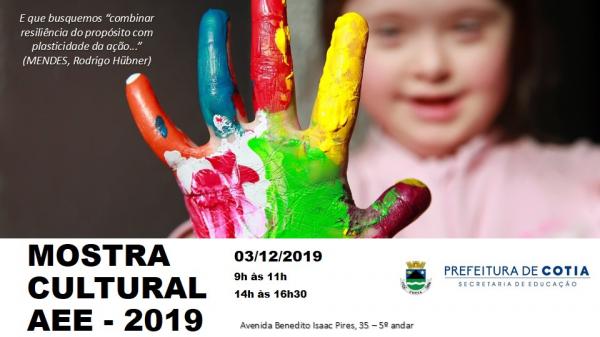 Cotia realiza Mostra Cultural AEE pela passagem do Dia Internacional da Pessoa com Deficiência