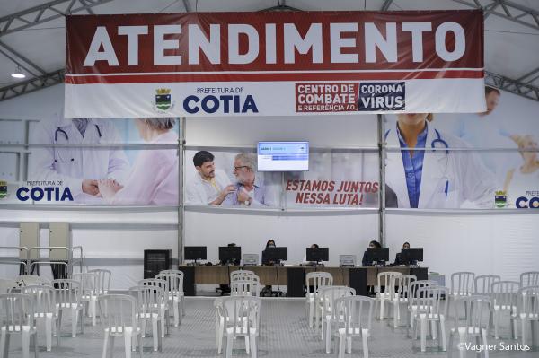 Novo Centro de Combate e Referência ao Coronavírus é a porta de entrada para pacientes da região central de Cotia