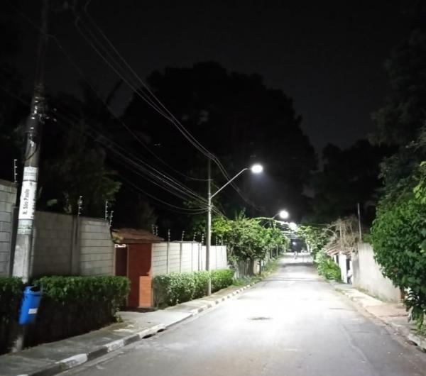 Ruas da Vila Santo Antônio, região da Granja, recebem lâmpadas LED