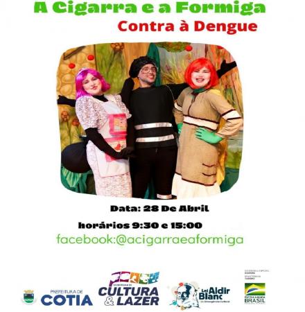 “A cigarra e a formiga contra a dengue” traz música, interação e informação   