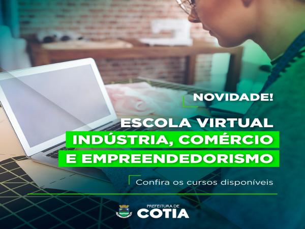 Prefeitura de Cotia lança a “Escola Virtual” com oportunidades de cursos gratuitos