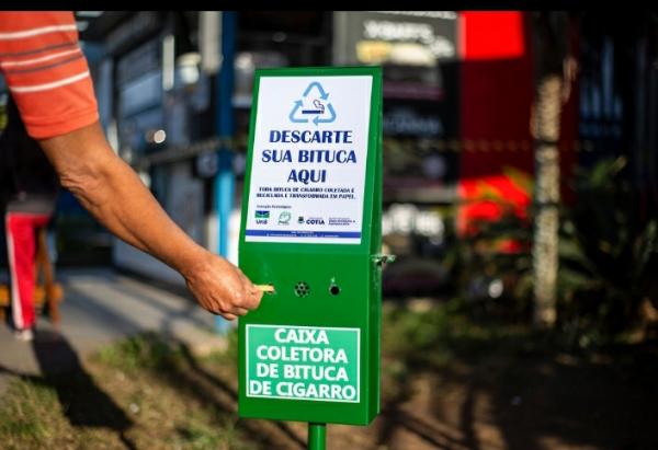 Projeto de reciclagem de bituca retira 122kg de lixo tóxico do meio ambiente
