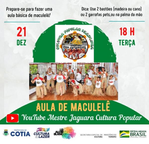 Projeto Vem Aprender traz aula de maculelê com o Mestre Jaguara