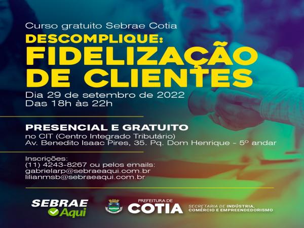 Inscrições abertas para cursos gratuitos em parceria com o Sebrae